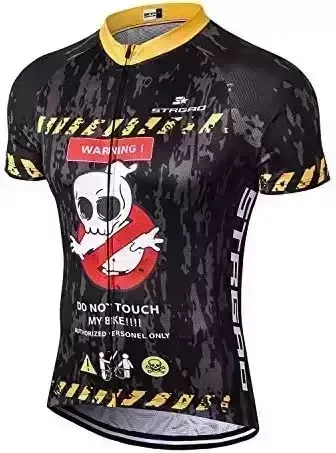 Strgao Men's Cycling Jersey Bike Short Sleeve Shirt