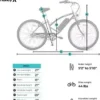 Hurley Electric-Bicycles Kickflip One Speed Beach Cruiser E-Bike