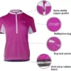 bpbtti Women’s Biking Jersey Breathable UPF Bike Shirt Brief Sleeve Biking Shirts 3 Authentic Pockets Bicycle Top rated