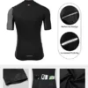 Santic Men’s Biking Jersey Shorts Sleeve Professional Road Bike Bicycle Shirt Comprehensive Zip MTB Garments Trek Tops