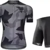 Men’s Cycling Jersey Set Limited Sleeve Road Bicycle Outfits Shirts Shorts with 3D Padded Breathable/Dampness Wicking