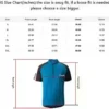 KORAMAN Men’s Reflective Short Sleeve Cycling Jersey with Zipper Pocket Quick-Dry Breathable Biking Shirt