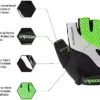 Cycling Gloves Bike Gloves for Guys Fifty percent-Finger Bike Equipment with Lycra Fabric, Anti-Slip, Shock-Absorbing Padded, Breathable MTB Highway Gloves for Outside Sports activities