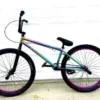 R4 Pro 26″ Entire BMX Cruiser Bicycle, Pegs Bundled, Oil Slick W/Purple Wheels