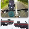 Weduda Bike Telephone Holder, Transportable Bluetooth Speaker with Microphone, LED Gentle and External Bicycle Bell, 5000mAh Electric power Bank, Multifunctional Bicycle Equipment for Grownup Street & Mountain Cycling