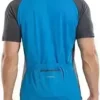 KORAMAN Men’s Reflective Short Sleeve Cycling Jersey with Zipper Pocket Quick-Dry Breathable Biking Shirt