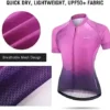 BALEAF Women’s Biking Jersey Set Quick Sleeve with 3D Padded Bike Shorts Breathable Shirt Pockets