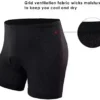 Ohuhu Padded Bicycle Shorts for Guys 3D Padding Mens Biking Biking Underwear