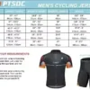 PTSOC Men’s Cycling Jersey Set Quick-Dry Bike Jersey Bicycle Short Sleeve Shirt Outfits Cycling Clothing Set 3D Padded Shorts