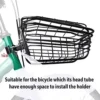 Bicycle Basket with a Set Holder,Little ones Small Scooter Tricycle Add-ons Kit with Bells Equipment,Rust-Resistant Electric Bicycle Front Baskets Add-ons for Gals and Adult men