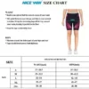 Ladies Padded Bike Biking Shorts with Pockets Breathable Anti-Slip Leg Biking Spin 50 %-Pants High-Midsection Bicycle Clothes