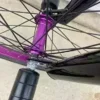 R4 Pro 26″ Entire BMX Cruiser Bicycle, Pegs Bundled, Oil Slick W/Purple Wheels