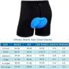 Ohuhu Padded Bicycle Shorts for Guys 3D Padding Mens Biking Biking Underwear