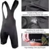 Cycling Shorts 6 Hour 500KM Ride Cycling Bib Shorts 3D Gel Padded Men’s Cycling Bib Tights Shockproof Pro Team Bike Shorts