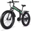 Shengmilo MX01 1000w Electrical Bike for Grown ups 7-Speed Body fat Tire Folding E Bike with Removable Lithium Battery(26”)