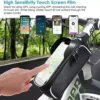 Bike Mobile phone Entrance Frame Bag, Water-proof Bicycle Cellular phone Mount Bag, Bicycle Bag Bicycle Accessories for Grownup Bikes, Cycling Pouch Appropriate with Apple iphone 11 XS Max XR In shape 6.5”