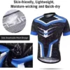 BALEAF Men’s Cycling Jersey Set Bicycle Limited Sleeve Mountain Bike Shirts Clothing Outfit MTB Summer season UPF50+