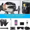 WOTOW Bicycle Handlebar Insulated Bag, Bicycle Entrance Cellular phone Bag Cooler Storage Pouch with TPU Touch Monitor Insulation Bicycle Body Bag Strap On Biking Add-ons for Outdoor Climbing Travel Assistants