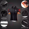 PTSOC Men’s Cycling Jersey Set Quick-Dry Bike Jersey Bicycle Short Sleeve Shirt Outfits Cycling Clothing Set 3D Padded Shorts