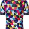 Men’s Cycling Jersey Shorter Sleeve Bicycle Apparel Multicolored Diamond