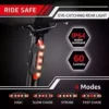 1200 Lumen Bicycle Lights for Evening Riding, USB Rechargeable 6 Modes Bike Headlight Set Bicycle Lights Entrance and Rear IP65 Led Bike Light-weight Waterproof Bicycle Add-ons for Biking Highway Mountain