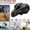 GREAN At ease Bicycle Seat Cushion -Bicycle Seat for Gentlemen Ladies with Dual Shock Absorbing Ball Memory Foam Waterproof Broad Bicycle Saddle Fit for Stationary/Physical exercise/Indoor/Mountain/Street Bikes