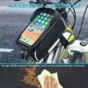 Bike Mobile phone Entrance Frame Bag, Water-proof Bicycle Cellular phone Mount Bag, Bicycle Bag Bicycle Accessories for Grownup Bikes, Cycling Pouch Appropriate with Apple iphone 11 XS Max XR In shape 6.5”