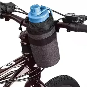 Accmor Bike Cup Holder Bag, Insulated Cooler Bike Water Bottle Holder Handlebar Drink Holder, Bike Water Bottle Cage for Kid's Bike,Mountain Bike, Cruiser, Road Bike,Black