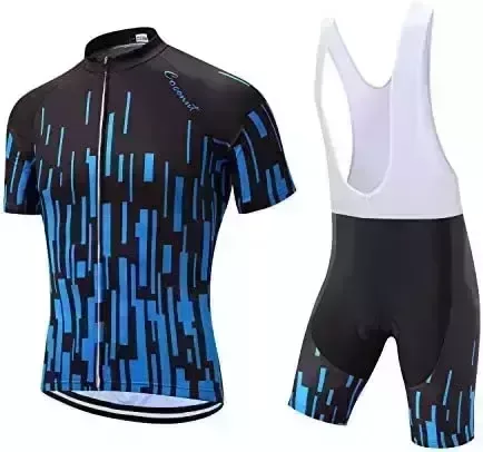Coconut Ropamo CR Men's Cycling Jersey Set Road Bike Jersye Short Sleeves Cycling Kits + Bib Shorts with 3D Padded