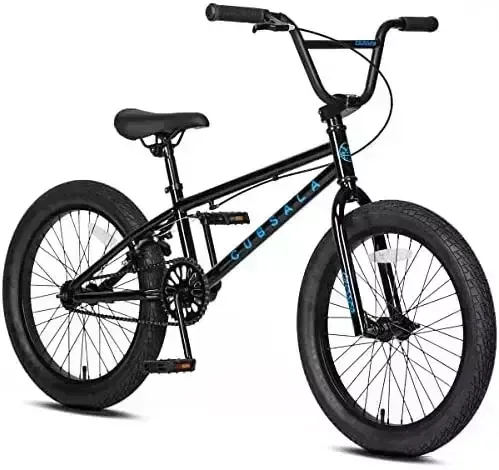 Cubsala 18" 20" Kids BMX Bike, Freestyle BMX Bike for Beginner Riders, Blue/White/Black