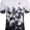 GCRFL Men's Cycling Jersey Short Sleeve Biking Shirt with 4 Rear Pockets Breathable Quick Dry Bicycle Jersey