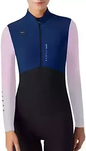 GCRFL Winter Thermal Women's Cycling Jacket Windproof Cold Weather Bike Pants Bicycle Clothing Set Softshell Windbreaker