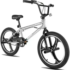 Hiland 20 Inch Kids BMX Freestyle Bike for Boys Girls, Ages 7 and Above, 360 Degree Rotor Freestyle 4 Pegs Single Speed BMX Bicycle, 3-Spoke, 5-Spoke, Multiple Colors