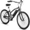 Hurley Electric-Bicycles Kickflip Single Speed Beach Cruiser E-Bike