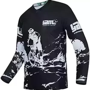 Men's Mountain Bike Jersey Long Sleeve Cycling Shirt Downhill Racing Jersey Off Road Clothing
