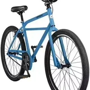 Retrospec Sully Klunker High-Tensile Steel Frame Beach Cruiser Bicycle Single Speed Bike With BMX Threadless Steering, Wide Tires and Tuck n’ Roll Saddle