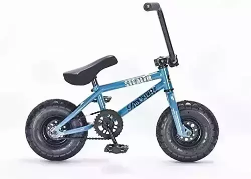 Rocker BMX Mini BMX Bike iROK+ Stealth RKR - Blue Mini BMX Freestyle Bicycle