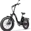 SOHOO 48V 750W13AH 20" x4.0 Adult Step-Over/Step-Thru Folding Fat Tire E-Bike Mountain Electric Bicycle Beach Cruiser Snow Bike