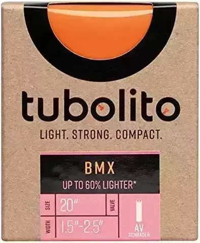 Tubolito Unisex's Tubo BMX Bicycle Inner Tube, Orange, 20 x 1.8-2.5