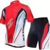 sponeed Bicycle Jersey for Men Cyclist Shirts and Shorts Set Short Sleeve Suits Padded Bike Pants