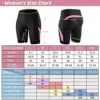 Enqinar Padded Bicycle Shorts Ladies, Breathable Biking Shorts, 3D Padded Mountain Bicycle Shorts Biking Underwear with Pocket