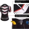 Men’s Biking Jersey Set – Reflective Brief-Dry Biking Shirt and 3D Padded Biking Bicycle Shorts