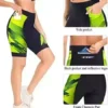 Gals Padded Bicycle Cycling Shorts with Pockets Breathable Anti-Slip Leg Biking Spin 50 percent-Pants Higher-Waist Bicycle Garments