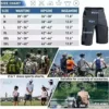 Ally Mens MTB Mountain Bike Shorts 4D Padded Baggy Bicycle Biking Biking Bike Shorts Lightweight Loose-fit