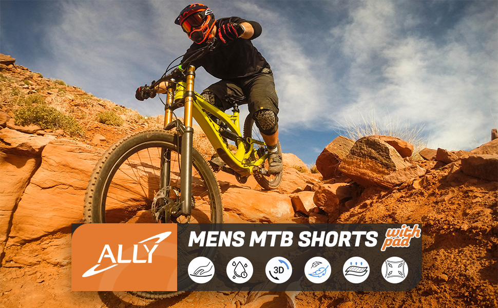 mountain bike shorts for men padded
