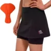 Santic Women's Cycling Skirts with Padded Shorts,Summer Breathable Reflective Bike Skirts