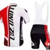 Coconut Ropamo Men’s Biking Jersey Established Biking Highway Bike Jersey Bib Shorts with 4D Padded Biking Garments Set for Men