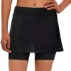 Santic Women’s Cycling Skirts with Padded Shorts,Summer Breathable Reflective Bike Skirts