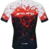 JPOJPO Men’s Cycling Jerseys Tops Biking Shirts Brief Sleeve Bicycle Clothing Full Zipper Bicycle Jacket with Pockets