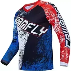CAWANFLY Downhill Cycling Jersey Men's Racing Jersey Long Sleeve MTB Cycling Clothing Mountain Bike Shirt